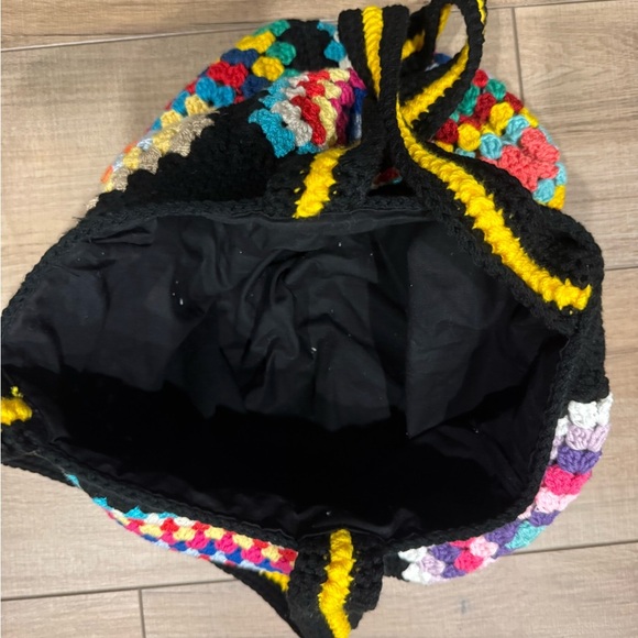 Colorful Crochet Hobo Bag - Picture 3 of 3